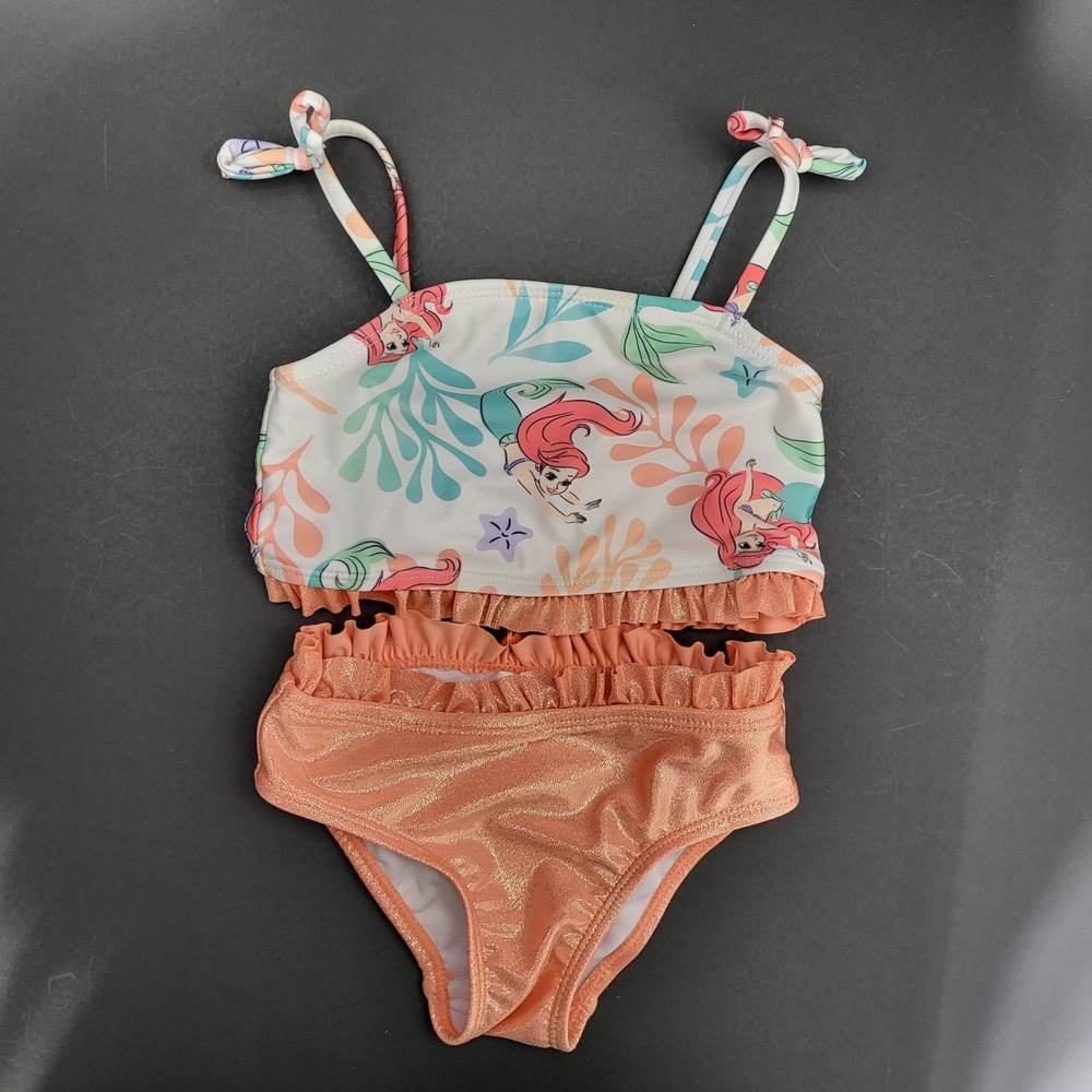 Disney Princess Ariel The Little Mermaid Bikini 2pc Swimsuit Peach 18M 6527538LM